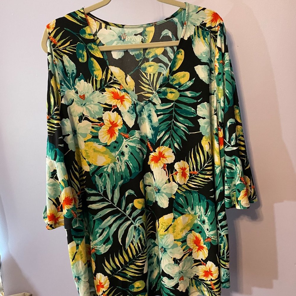 Tropical print blouse - Size 18